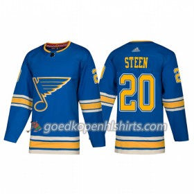 St. Louis Blues Alexander Steen 20 Adidas 2018-2019 Alternate Authentic Shirt - Mannen